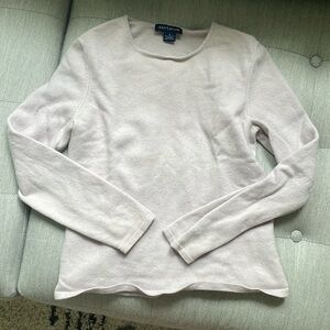 Ann Taylor lilac cashmere crewneck sweater small fits like XSP